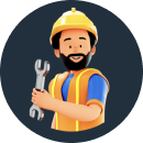 A man holding a wrench, with a cake for an engineer.